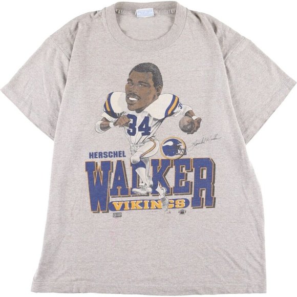 MINNESOTA VIKINGS herschel walker Sports T Shirt Made USA Men women - Picture 1 of 2